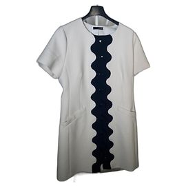 Robe de soirée Tara Jarmon, modèle Rossia. Noir Blanc