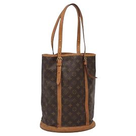 LOUIS VUITTON Bolsa de Ombro Monogram Bucket GM M42236 LV Auth 137712 Monograma
