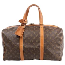 Louis Vuitton-Louis Vuitton Monogram Canvas Sac Souple 45 Travel Bag M41624-Brown