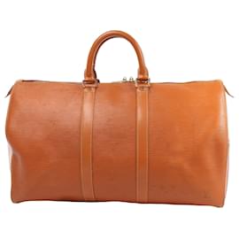 Louis Vuitton-Louis Vuitton Epi Leather Keepall 45 Travel Bag in Brown M42978-Brown