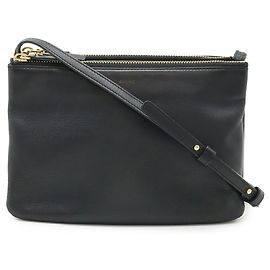 Céline Borsa a Spalla Trio Piccola in Pelle Nera di Celine Nero
