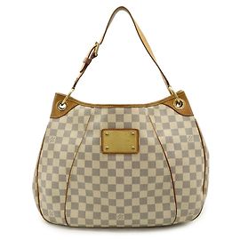 Borsa a Spalla Galliera PM Damier Azur di Louis Vuitton Crudo