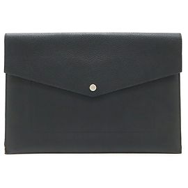 Louis Vuitton Pochette Envelope Clutch Bag Black