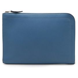 Hermès Hermes Blue Leather Clutch Bag Blue