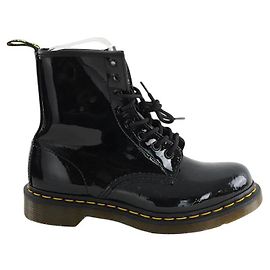 Dr. Martens Black patent leather boots Black
