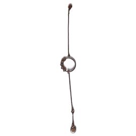 Pulsera Chloé Dorada con Anillos de Corazón e Iniciales Dorado