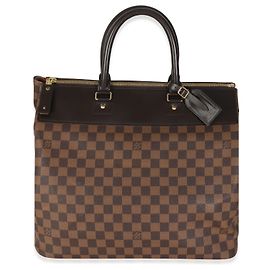 Louis Vuitton Damier Ébène Lona Greenwich PM Marrom