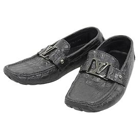 Mocassins en crocodile Monte Carlo Louis Vuitton Noir