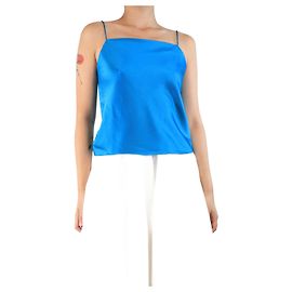 Alice + Olivia Blue satin cami top - size S Blue