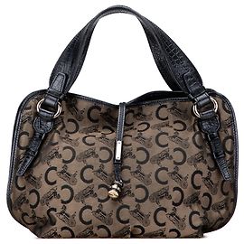 Céline Celine Hobo Bittersweet em Lona C Carriage Marrom Marrom