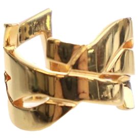 Saint Laurent Ring mit Goldplattierung Golden
