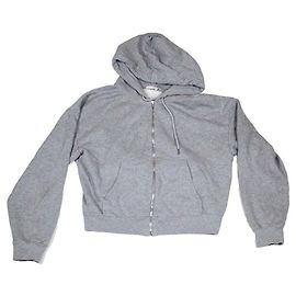 Gola cinza com zíper Céline com logotipo branco Cinza