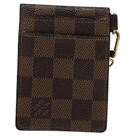 Louis Vuitton-LOUIS VUITTON Damier Ebene Porte Cartes ID Bandouliere Case N60016 Auth 137306-Other