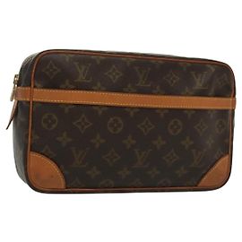 LOUIS VUITTON Clutch Compiegne 28 M51845 Auth LV 137664 Monogramm