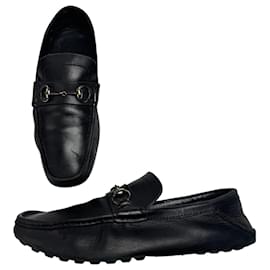 Gucci-Vintage Gucci Horsebit leather Loafer black EU41 Men-Black