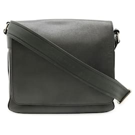 Louis Vuitton-Louis Vuitton Taiga Roman PM Shoulder Bag-Black,Grey