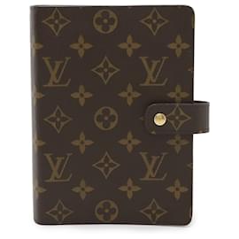 Louis Vuitton-Louis Vuitton Monogram Agenda MM Notebook Cover-Brown,Monogram
