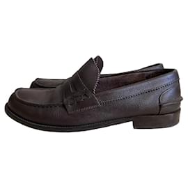 Pollini-Loafers Slip ons-Dark brown
