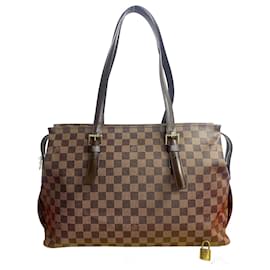 Louis Vuitton-Louis Vuitton Chelsea Damier Tote Bag-Brown