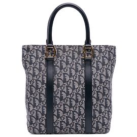 Tote en toile Trotter Diorissimo bleu de Dior Bleu