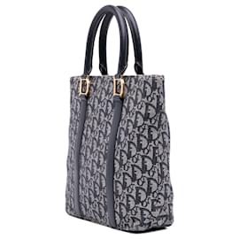 Dior-Dior Blue Diorissimo Trotter Canvas Tote-Blue