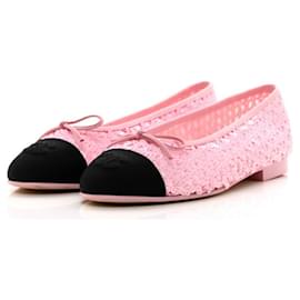 Chanel-Ballet flats-Black,Pink