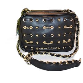 Versace Jeans Couture sac Noir Doré