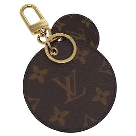 LOUIS VUITTON Porte-clés Illustre Géant Rétro Or M69317 Auth 138485 Doré Monogramme
