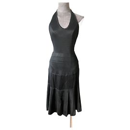 Conjunto de saia e tailleur Alaïa preto de acetato Preto