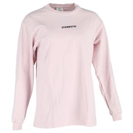Vêtements Camiseta com logo invertido Vetements em algodão rosa pastel Outro