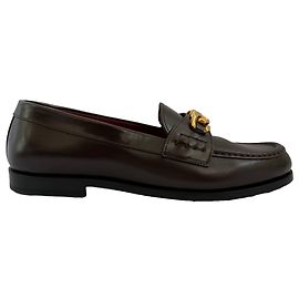 Valentino Garavani Mocassins Valentino VLogo em couro marrom
 Marrom Vermelho