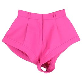 Jacquemus La Riviera Flare Tailored Shorts in Pink Wool Pink