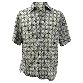 Gucci-Gucci Printed Short Sleeved Shirt in Multicolor Cotton-Other