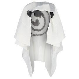 Cape imprimée Issey Miyake en polyester blanc Autre