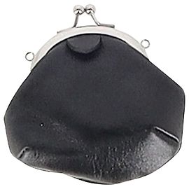 Pochette de soirée Y's par Yohji Yamamoto en cuir noir Noir