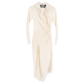 Robe Maxi Le Souk Sabah de Jacquemus en Lin Crème Blanc Écru