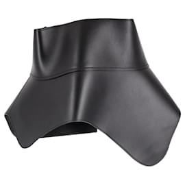 Loewe-Loewe Obi Corset Belt in Black Leather-Black
