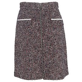 Falda Mini Jiberty de Tweed Multicolor en Algodón Maje Multicolor