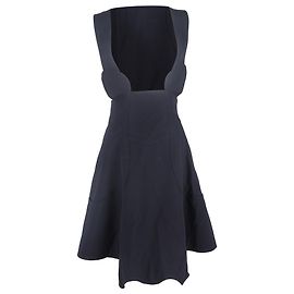 Comme Des Garcons Comme Des Garçons Pinafore Dress in Navy Blue Polyester Black
