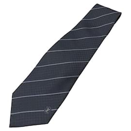 Louis Vuitton-Louis Vuitton Tie Ex Silk Tie-Blue