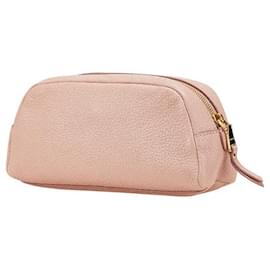 Miu Miu-Miu Miu Ribbon Leather Pouch-Pink