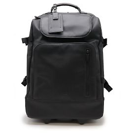 Alfred Dunhill Mala de viagem em couro PVC Dunhill Preto