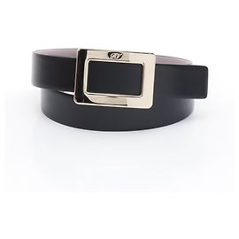 Cinto de couro Belle Vivier da Roger Vivier Preto
