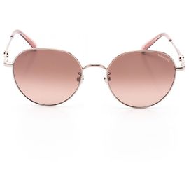 Gafas de sol de metal Moncler Plata Rosa