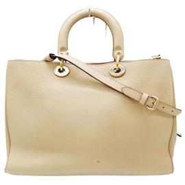 Dior-Christian Dior Leather Diorissimo 2way Handbag-Pink