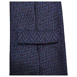 Burberry-Burberry Shadow Horse Silk Tie-Blue,Purple,Navy blue