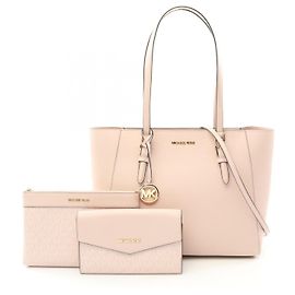 Bolsa Tote de Couro CHARLOTTE 3 EM 1 da Michael Kors Rosa
