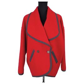 Guy Laroche caban rosso vintage anni '80 Rosso