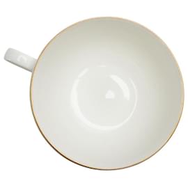 Yves Saint Laurent-Saint Laurent Ceramic Teacup Saucer Set-White