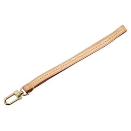 Louis Vuitton-Louis Vuitton Nume Leather Strap-Beige,Golden